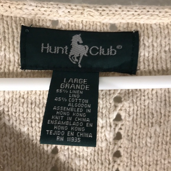 NWT Hunt Club women’s v neck sweater size large. - Picture 2 of 4